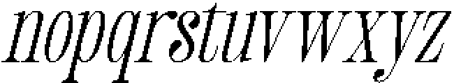 Salgirfen Italic otf (400) Font LOWERCASE