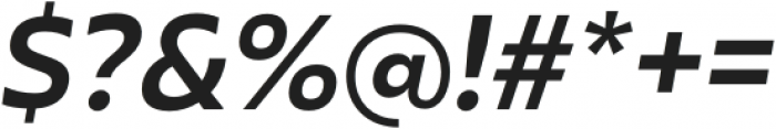 Salin Medium Italic otf (500) Font OTHER CHARS