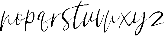Sallie otf (400) Font LOWERCASE