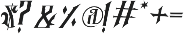 Salliery Italic otf (400) Font OTHER CHARS