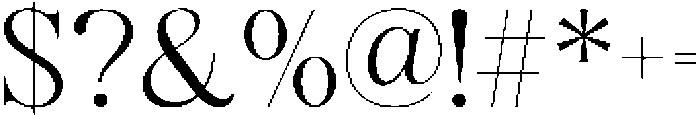 Salmine Regular otf (400) Font OTHER CHARS