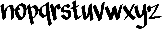 Salmon otf (400) Font LOWERCASE
