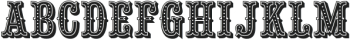 Saloon Girl Dot Regular otf (400) Font UPPERCASE