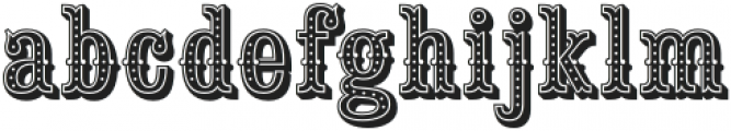 Saloon Girl Dot Regular otf (400) Font LOWERCASE