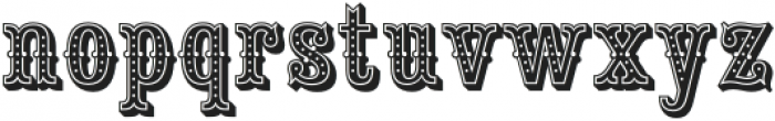 Saloon Girl Dot Regular otf (400) Font LOWERCASE