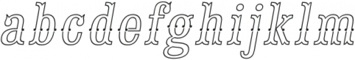 Saloon Girl Fill Lines Italic otf (400) Font LOWERCASE