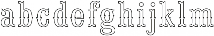 Saloon Girl Fill Lines otf (400) Font LOWERCASE