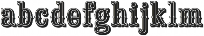 Saloon Girl Inline otf (400) Font LOWERCASE