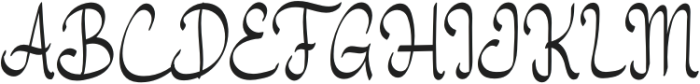 Salsabilah otf (400) Font UPPERCASE