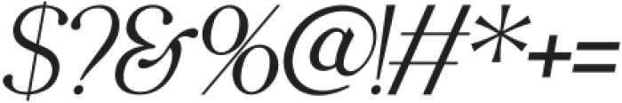 Salsify Italic otf (400) Font OTHER CHARS