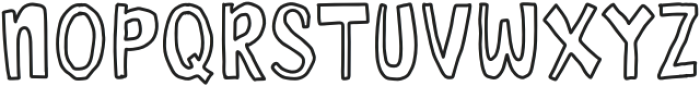 Salty Coast Outline otf (400) Font LOWERCASE