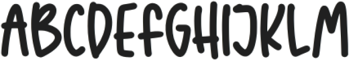 SaltyMilky-Regular otf (400) Font UPPERCASE