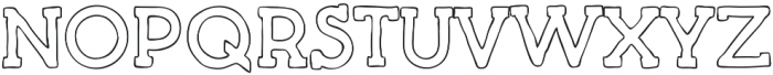 Salud stroked otf (400) Font UPPERCASE