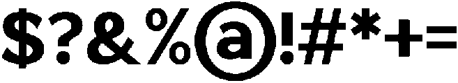 Saluna Black otf (900) Font OTHER CHARS