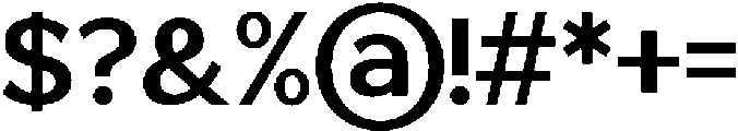 Saluna Bold otf (700) Font OTHER CHARS