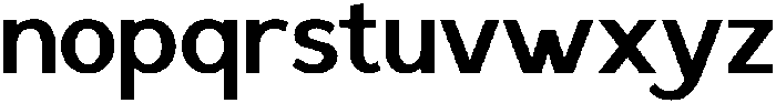 Saluna Bold otf (700) Font LOWERCASE