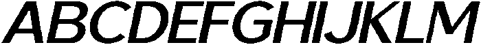 Saluna Italic Bold otf (700) Font UPPERCASE