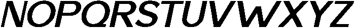 Saluna Italic Bold otf (700) Font UPPERCASE