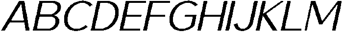 Saluna Italic Light otf (300) Font UPPERCASE