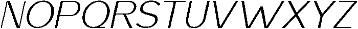 Saluna Italic Thin otf (100) Font UPPERCASE