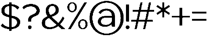 Saluna Light otf (300) Font OTHER CHARS