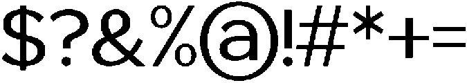 Saluna Regular otf (400) Font OTHER CHARS