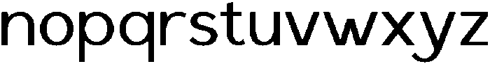 Saluna Regular otf (400) Font LOWERCASE