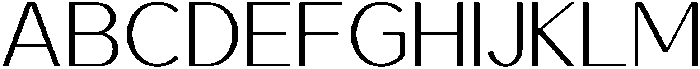Saluna Thin otf (100) Font UPPERCASE