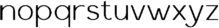 Saluna Thin otf (100) Font LOWERCASE