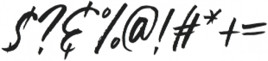 Saluti Script Two Italic ttf (400) Font OTHER CHARS