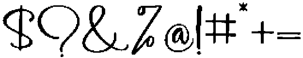 Salystiga otf (400) Font OTHER CHARS