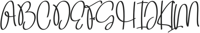 Samantha Calligraph Regular otf (400) Font UPPERCASE