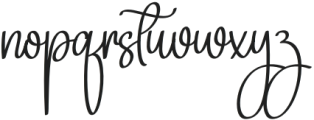 Samantha Calligraph Regular otf (400) Font LOWERCASE