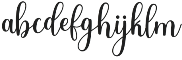 Samantha Calligraphy Regular otf (400) Font LOWERCASE