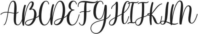 Samantha Calligraphy Regular ttf (400) Font UPPERCASE