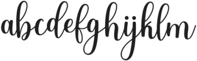 Samantha Calligraphy Regular ttf (400) Font LOWERCASE