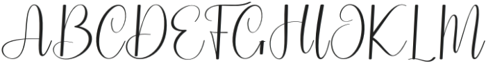 Samantha Handwriting Regular otf (400) Font UPPERCASE