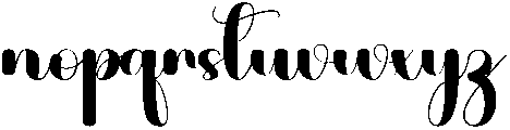Samantha Regular otf (400) Font LOWERCASE