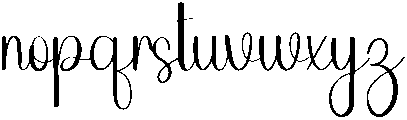 Samantha Regular otf (400) Font LOWERCASE