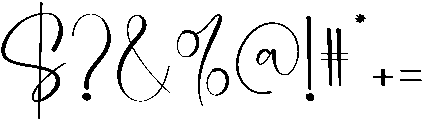 Samantha Signature Regular otf (400) Font OTHER CHARS