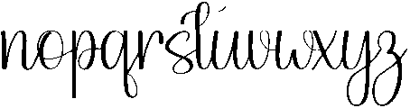 Samantha Signature Regular otf (400) Font LOWERCASE