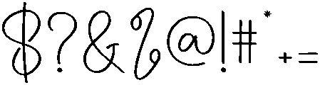 Samantha Signature Regular otf (400) Font OTHER CHARS