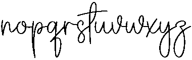 Samantha Signature Regular otf (400) Font LOWERCASE