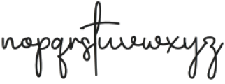 Samantha Signature Regular otf (400) Font LOWERCASE