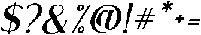 Sambosa Italic Italic otf (400) Font OTHER CHARS