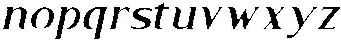 Sambosa Italic Italic otf (400) Font LOWERCASE