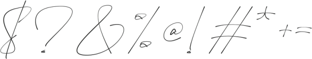 Sameday Signature otf (400) Font OTHER CHARS