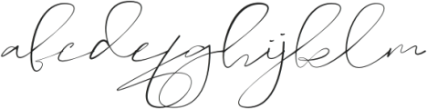 Sameday Signature otf (400) Font LOWERCASE