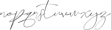 Sameday Signature otf (400) Font LOWERCASE