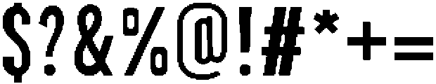 Samghet Condensed otf (400) Font OTHER CHARS